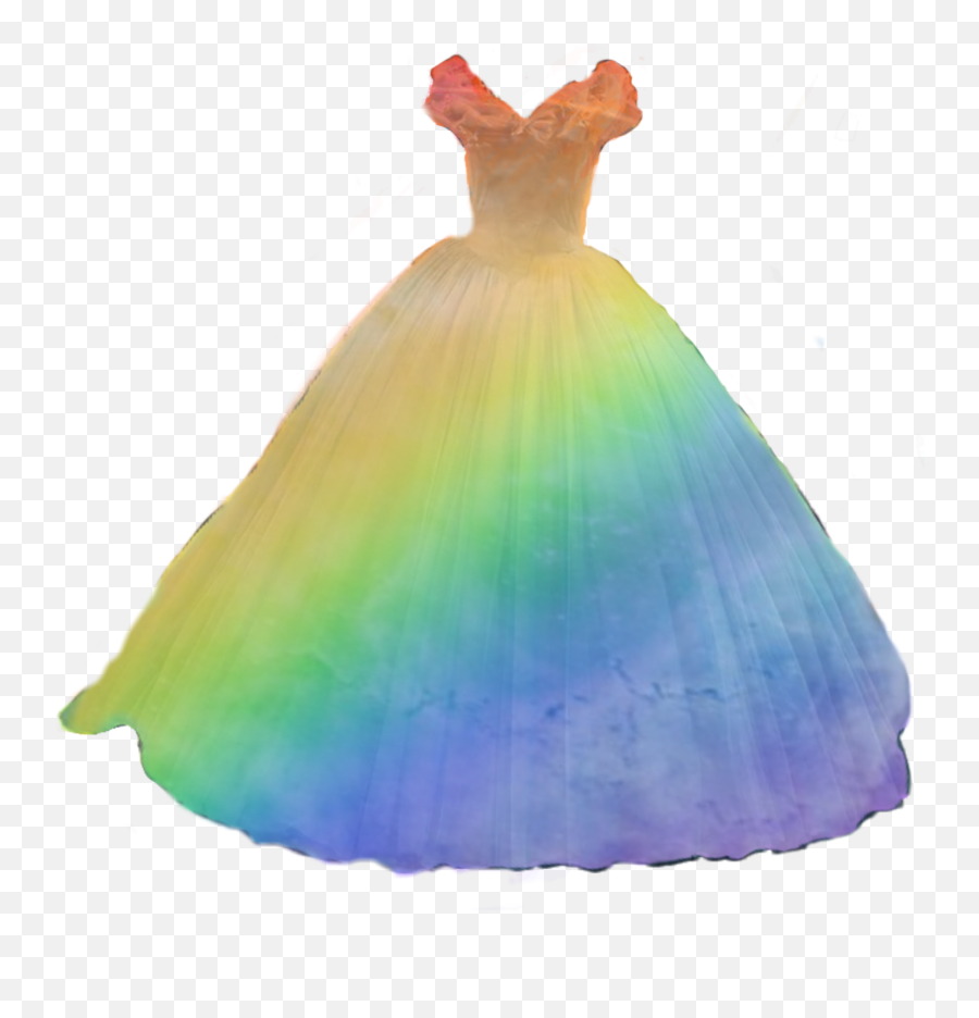 Dress Sticker - Floor Length Emoji,Rainbow Emoji Dress