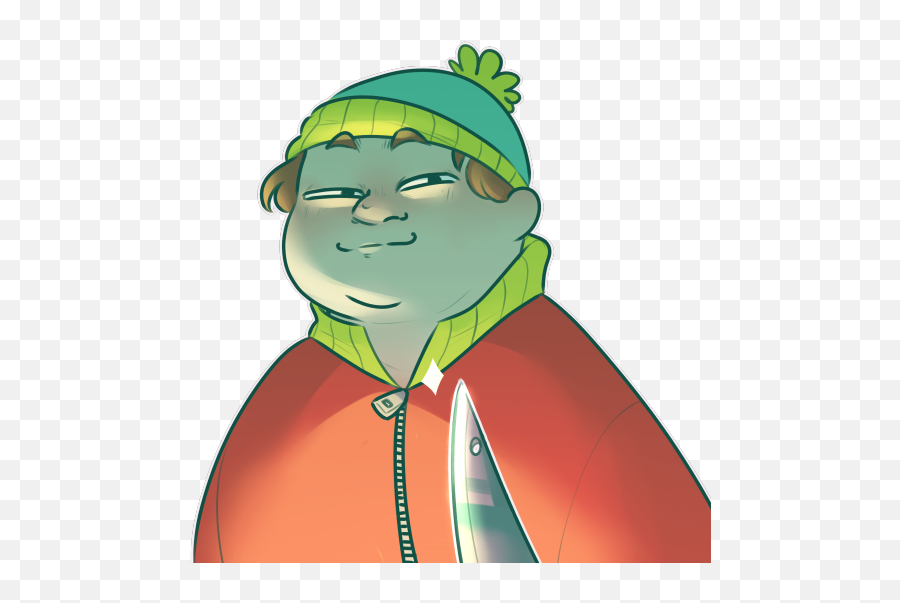 Cartoongreenillustrationfictional Characterplantclip - South Park Eric Cartman Fanart Emoji,Cartman Emoticon