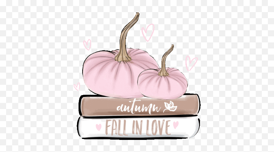 Fall In Love Hearts Sticker For Ios - Gif Wallpapers Fall Cute Emoji,Pumpkin And Cake Emoji