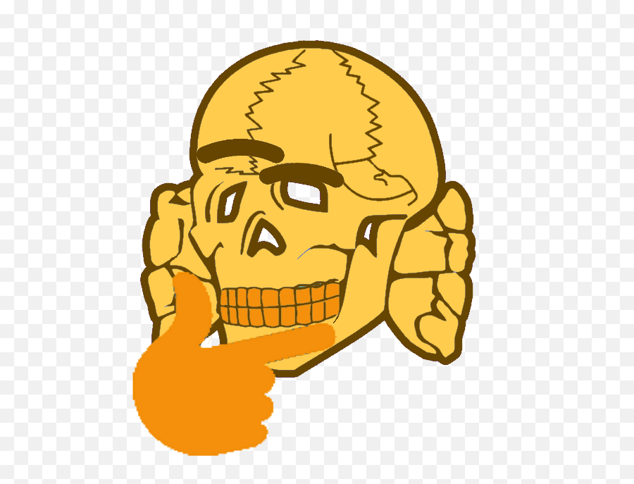 Thinking Emoji Skull Full Size Png Download Seekpng - Black Magick Ss Logo,Skull Emoji