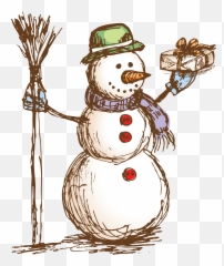 Snowman Drawing Transparent Png - Drawing Pictures Of Christmas Card Emoji,Snowman Emoji