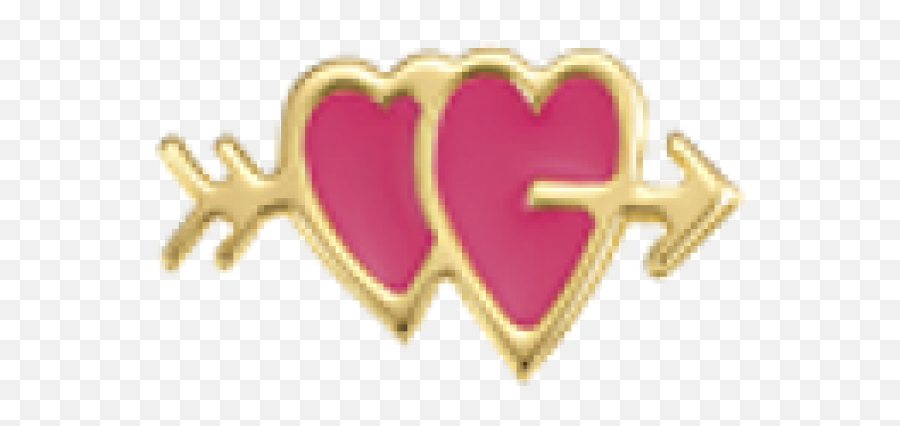 Download Link With Coloured Enamel And Double Heart Symbol - Solid Emoji,Facebook Love Emoticons Heart