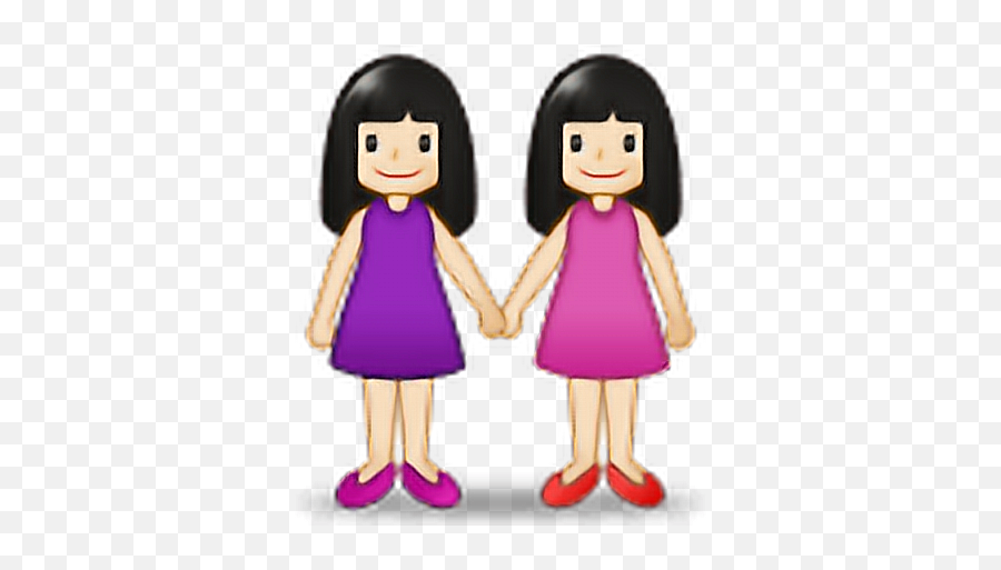 Emoji Bestfriends Amistad Sticker By Renameduser35943 - Emoji,What Are The Emojis Next To Girls Holding Hands