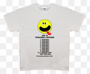 Top 10 Pickleball Excuses U2013 Pickleball Maniac Pickleball - Short Sleeve Emoji,Tennis Ball Emoticon