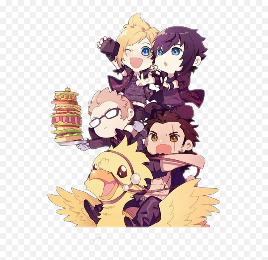 Finalfantasyxv Sticker - Final Fantasy 15 Chibi Chocobo Emoji,Emoji Finap Fantasy Xv