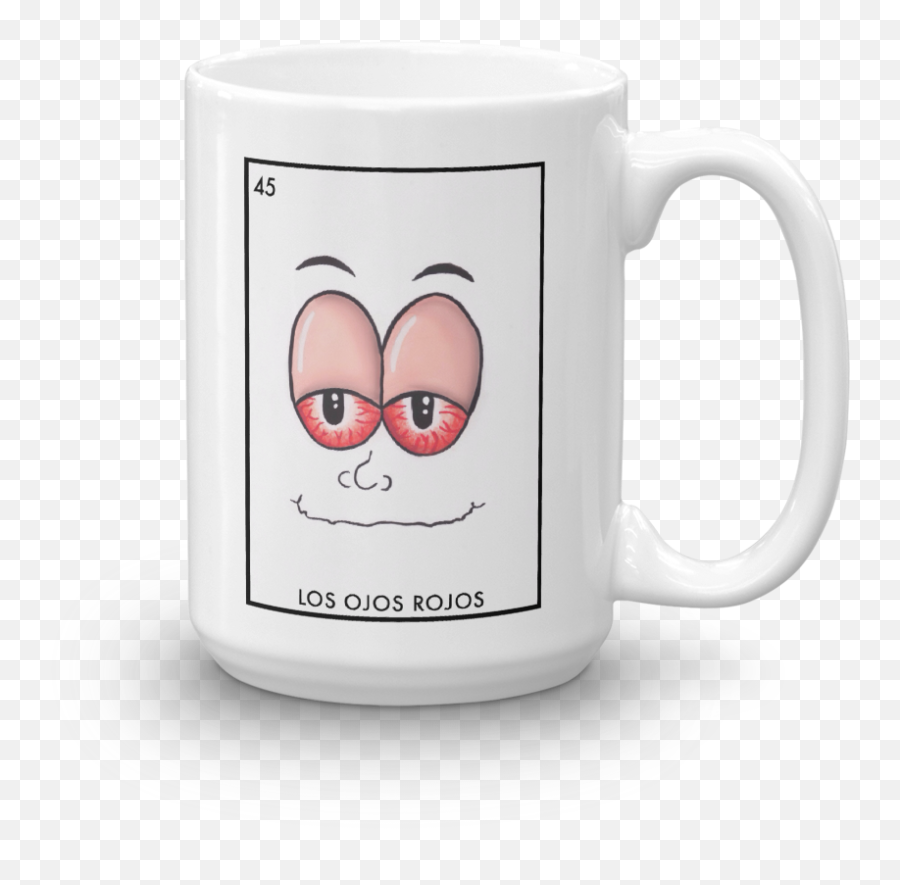 Motaria Coffee Mug - Los Ojos Rojos U2014 Motaria Emoji,Emoticon Tiempo