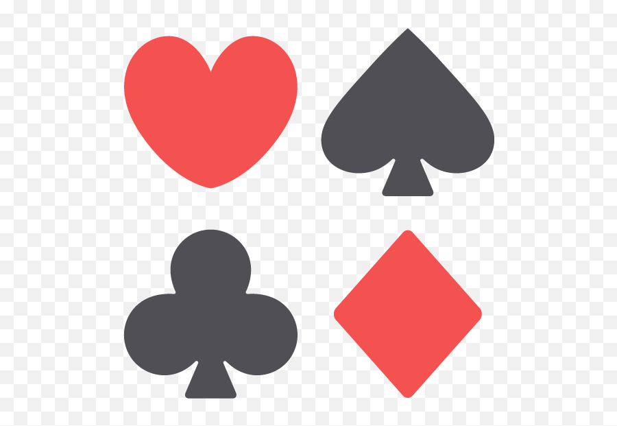 Heart Spade Diamond Club Free Png And Emoji,Emoji Card Heart Spade