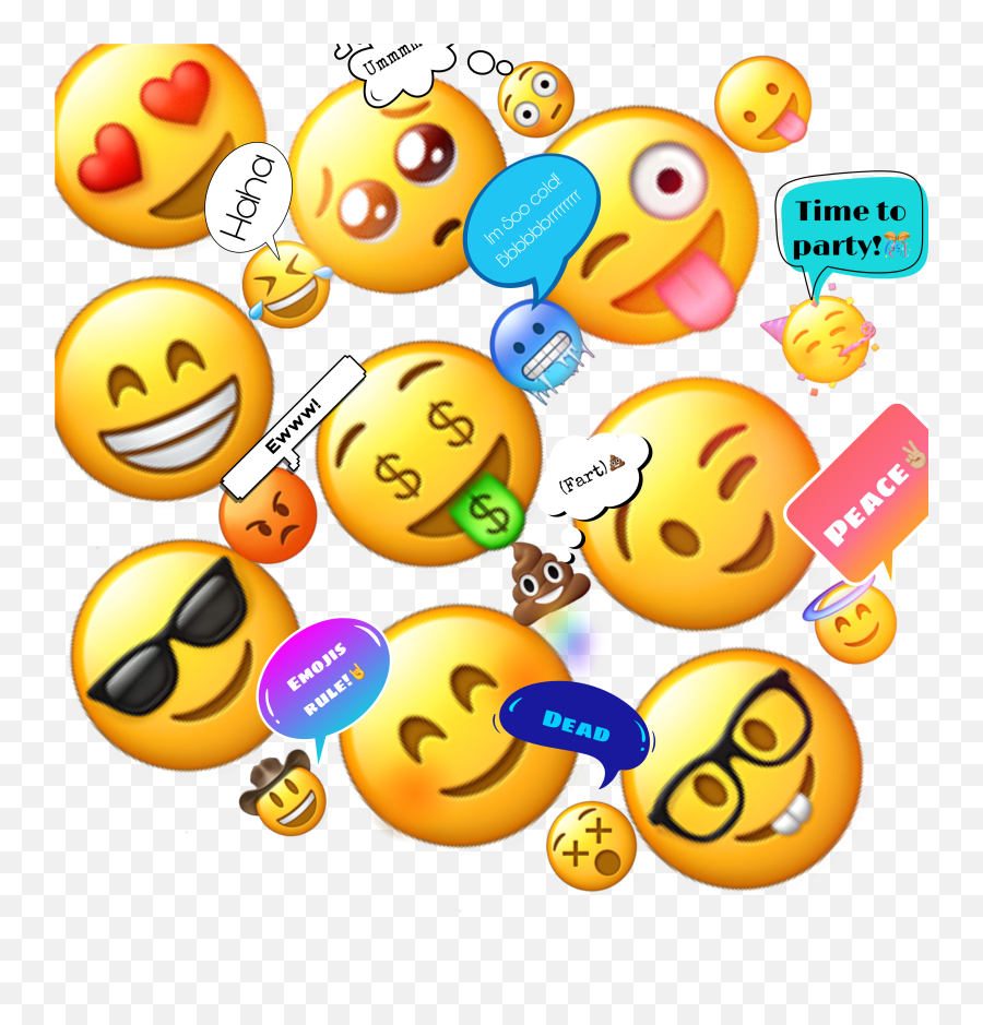 Loveemojis Artastic Sticker By Ameliaaa - Happy Emoji,Party Time Emoticon