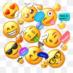 Loveemojis Artastic Sticker By Ameliaaa - Happy Emoji,Party Time Emoticon
