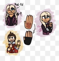 My Art Book - Klavier Dump Wattpad Sign Language Emoji,Ace Attorney Emotion