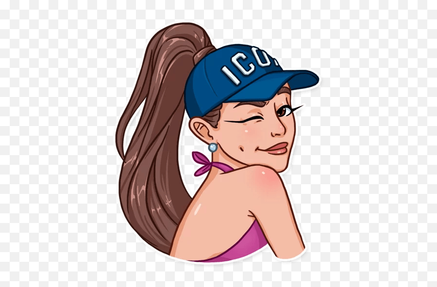 Ariana Grande - Telegram Sticker Ariana Grande Stickers Para Whatsapp Emoji,Ariana Grande Emoji