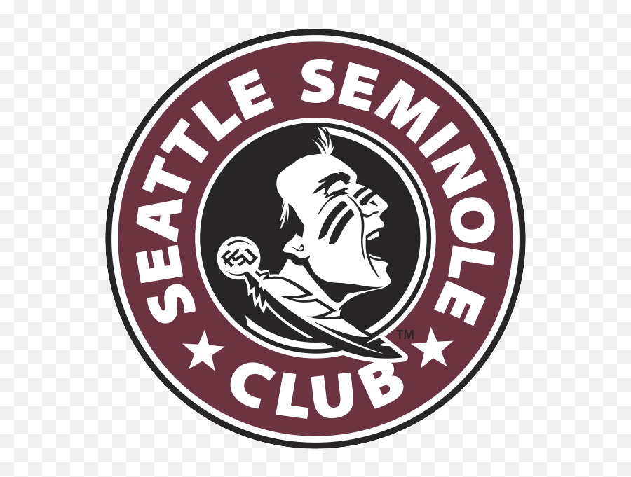 Seattle Seminole Club - Black And White Emoji,Fsu Spear Emoticon