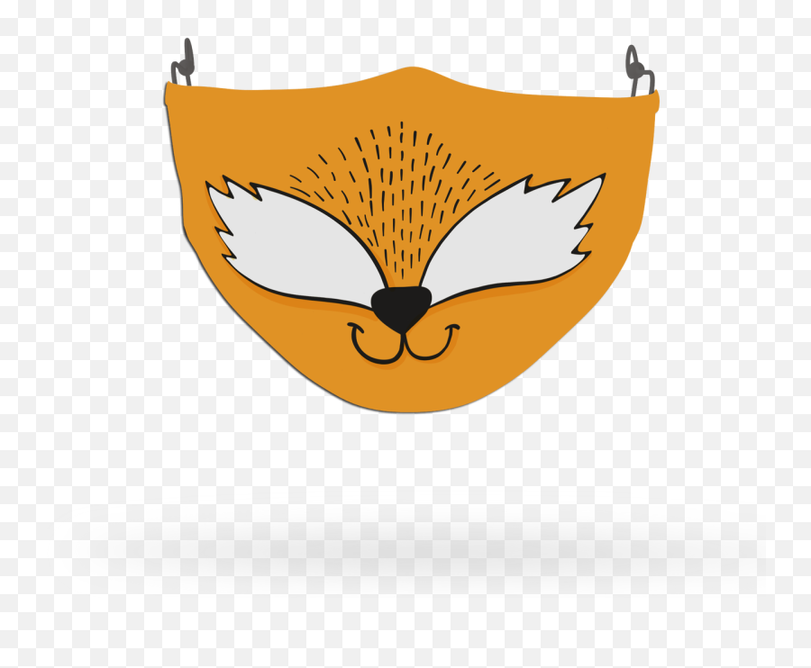 Kids Fox Face Covering Print - Happy Emoji,Fox Face Emoji