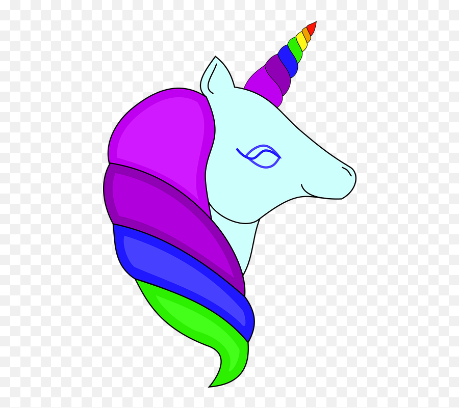 Unicorn Head Png - Enhjørning Tegning Emoji,Unicorn Emoji Pages