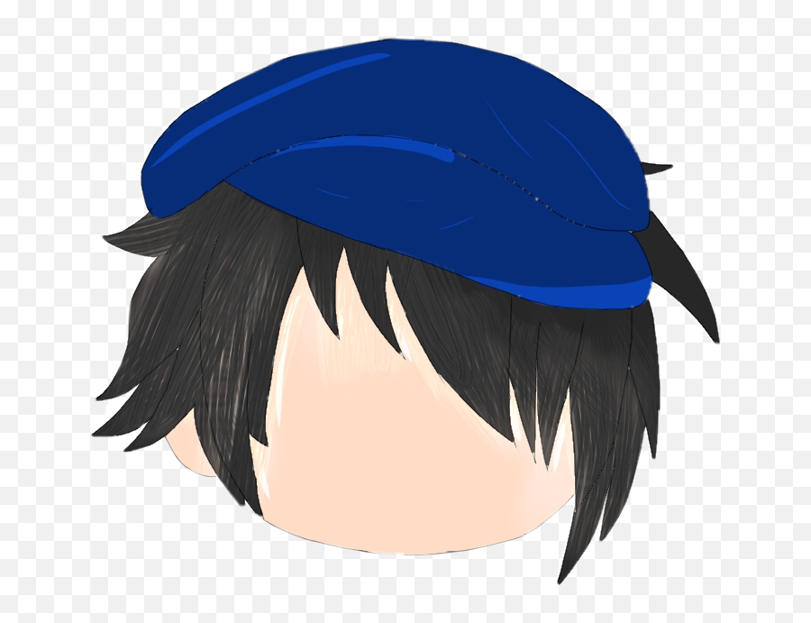 Gacha Life Boy Hair Sticker - Hd Png Gacha Hair Blue Boy Emoji,Gacha Heartless Boy With Emojis