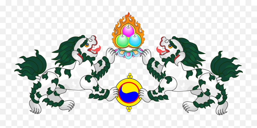 Snow Lion - British Tibet Flag Clipart Full Size Clipart Snow Lion Png Transparent Emoji,British Flag Emoji