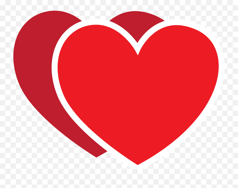 Free Heart 1187512 Png With Transparent Emoji,Two Different Red Heart Emojis