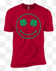 Irish Smiley Mens Premium T - Devil Reminds You Of Your Past Remind Him Of His Future Emoji,Emoticon T Shirts