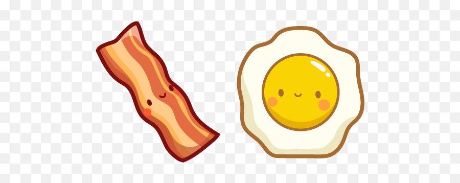 Cute Bacon And Egg - Cute Bacon And Eggs Emoji,Cholo Emoji