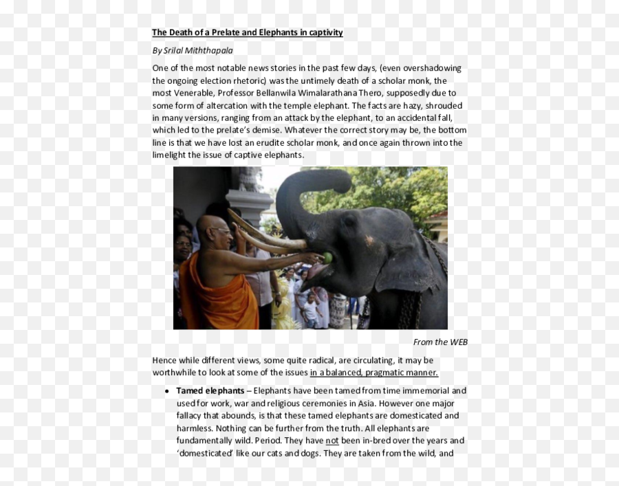 Srilal Miththapala - Photo Caption Emoji,Inside Out Emotions Elephtant