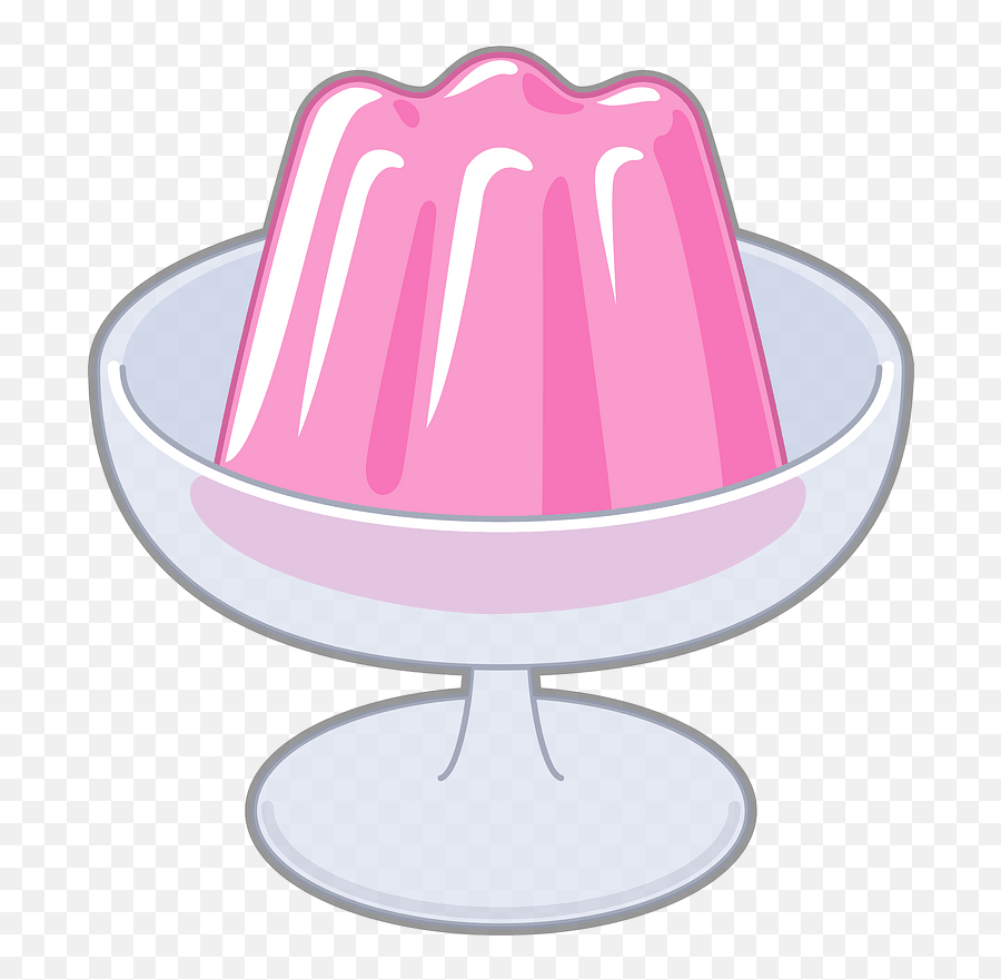 Pink Gelatin Dessert Clipart - Serveware Emoji,Jello Emoji