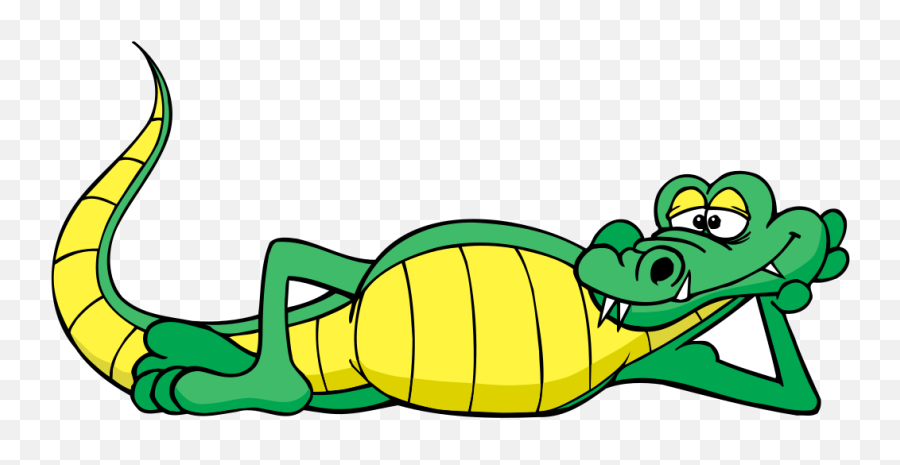Alligator Relaxing Png Svg Clip Art For Web - Download Clip Cartoon Alligator Emoji,Alligator Emoji