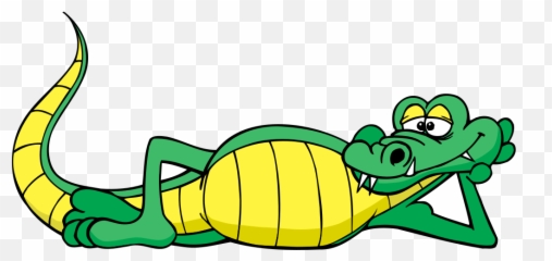 Alligator Relaxing Png Svg Clip Art For Web - Download Clip Cartoon Alligator Emoji,Alligator Emoji