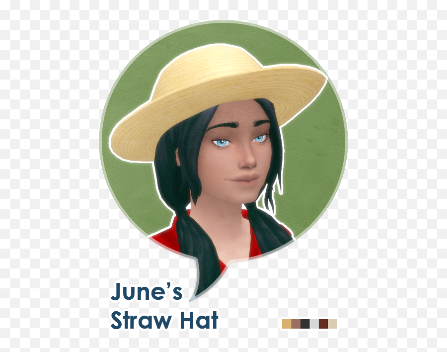 Pin - Sims 4 Kids Straw Hat Emoji,Sims 4 Emotion Hat