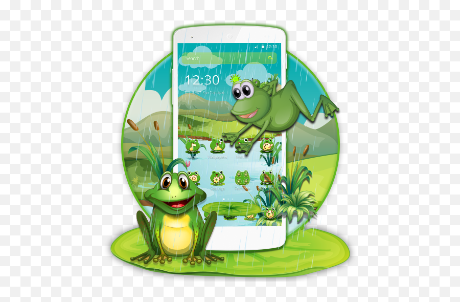 Cartoon Green Frog - Animal Figure Emoji,Emoji Frog Messenger