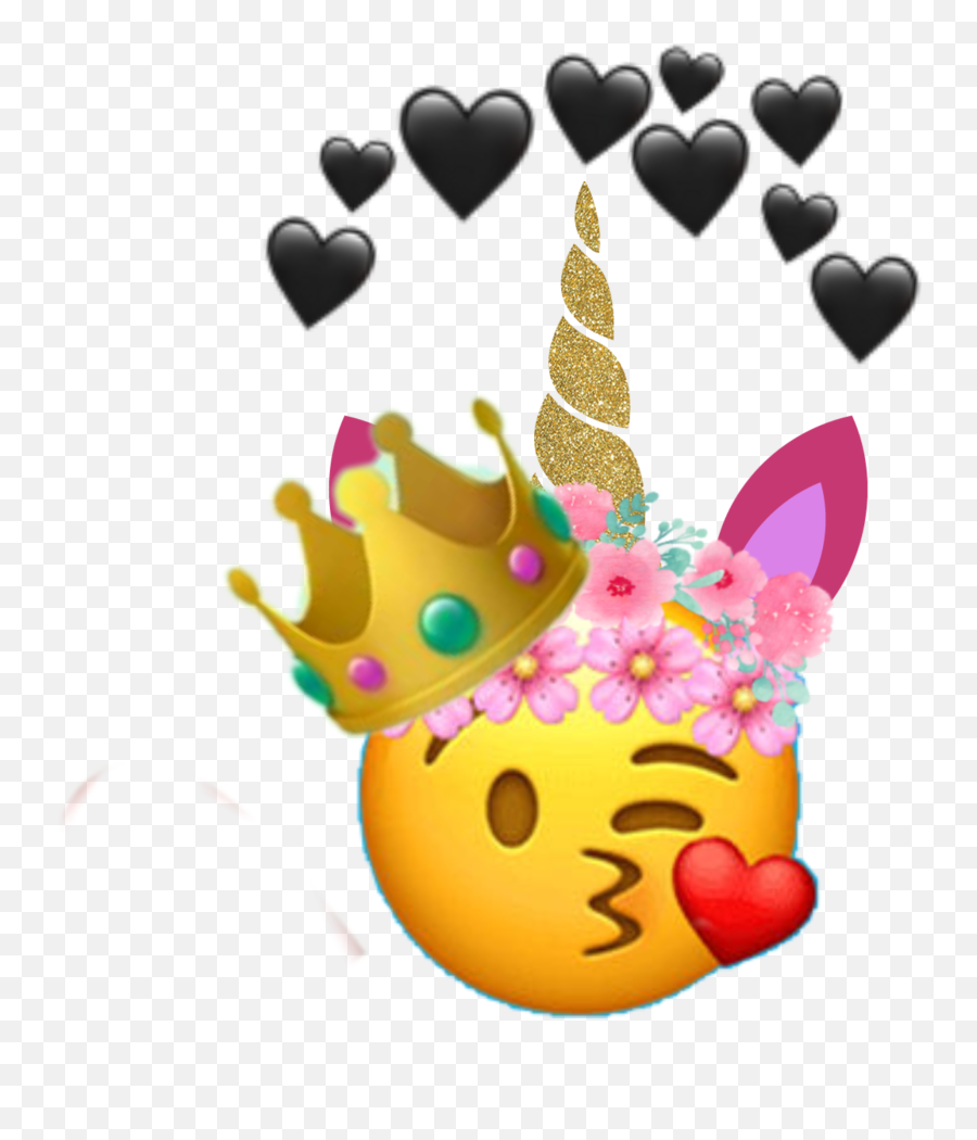 The Most Edited Srcunicornhorn Picsart Emoji,Queen Hat Emoji
