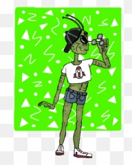 90s Transparent Alien Banner Free - Cartoon Clipart Full Emoji,Printable Alien Emoji