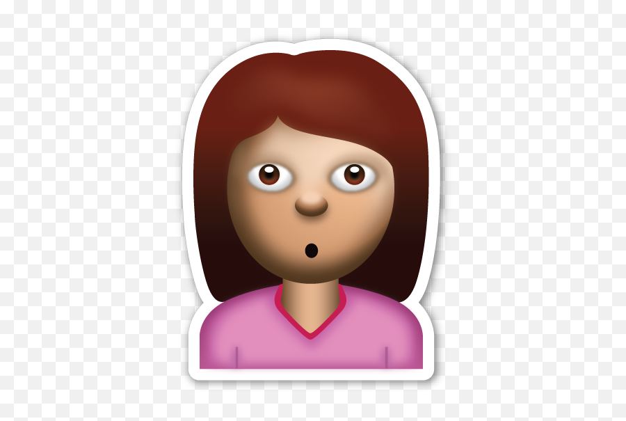 Person With Pouting Face - Face Emoji Person,Pouty Emoticon