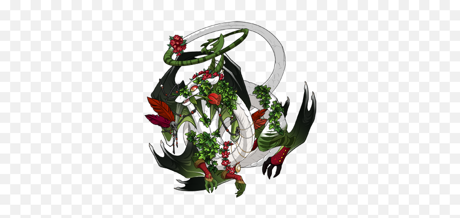 Ic Whiteeldritchavocado G1 Dragon Share Flight Rising Emoji,Flower Uwu Emoji