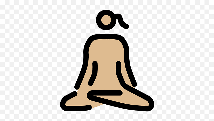 Woman In Lotus Position Emoji Clipart - Language,Lotus Position Emoji