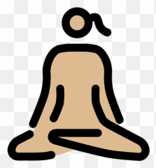 Woman In Lotus Position Emoji Clipart - Language,Lotus Position Emoji