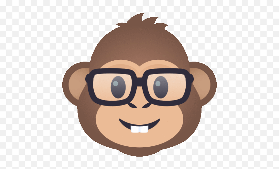 Nerd Monkey Joypixels Gif - Nerdmonkey Monkey Joypixels Discover U0026 Share Gifs Monkey Nerd Emoji,Nerd Emoji