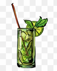 Cocktail Clipart Mojito Cocktail - Cocktail Mojito Png Emoji,Mojito Emoji