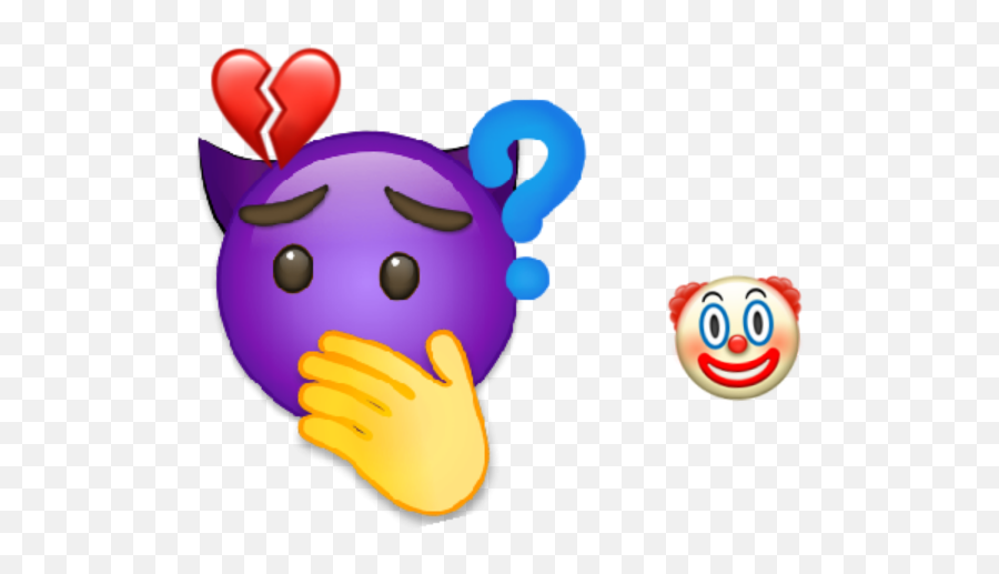 Devil Drawing Depressed Sticker - Happy Emoji,How To Draw Emojis Devil