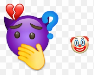 Devil Drawing Depressed Sticker - Happy Emoji,How To Draw Emojis Devil