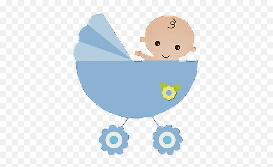 Babyboy Stroller Sticker By Rachel2274 - Blue Baby Stroller Png Emoji,Stroller Emoji