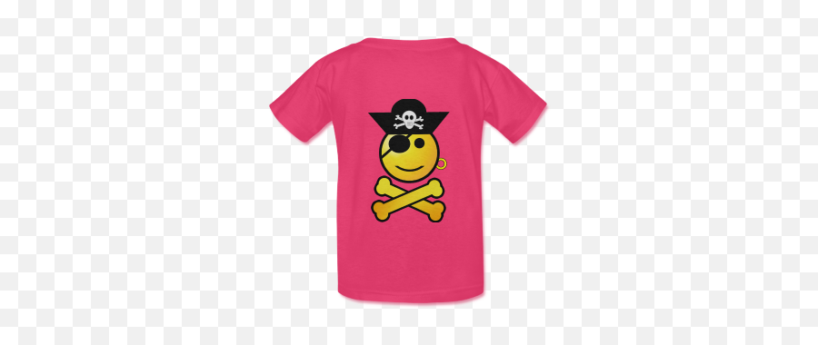 Pirate Emoticon - Smiley Emoji Kidu0027s Classic Tshirt Model T22 Id D535538 Short Sleeve,Black Emoji Sweatshirt