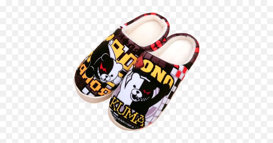 Chaussons Originaux Page 2 Maison Du Pyjama - Round Toe Emoji,Monokuma Emoji