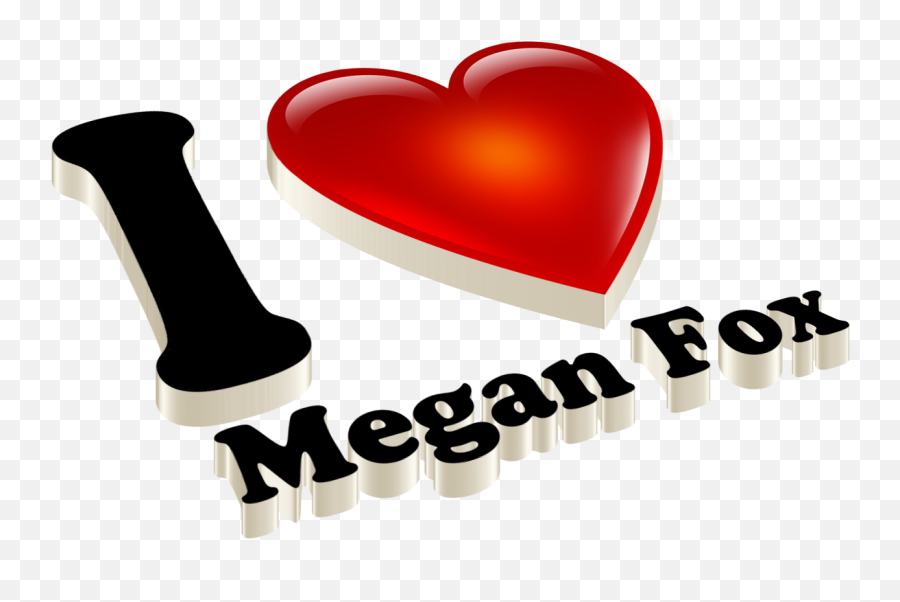Megan Fox Love Name Heart Design Png Clipart - Full Size Language Emoji,Free Emoji Embroidery Designs