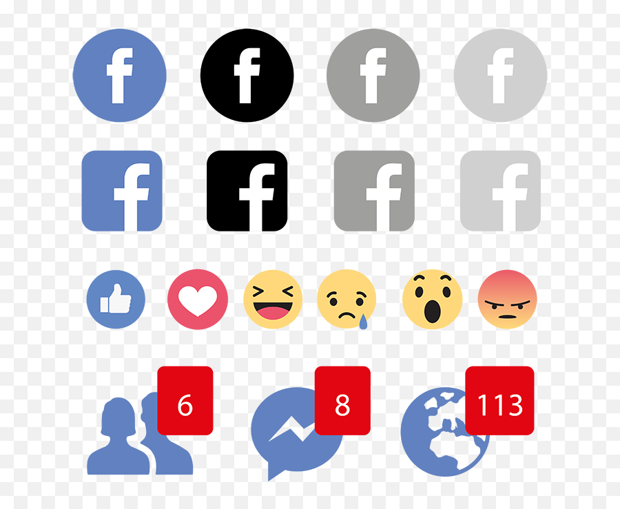 Svg Transparent Download Facebook Icon Logo Social - Fb Social Media Emoji Icons,Facebook Emoji