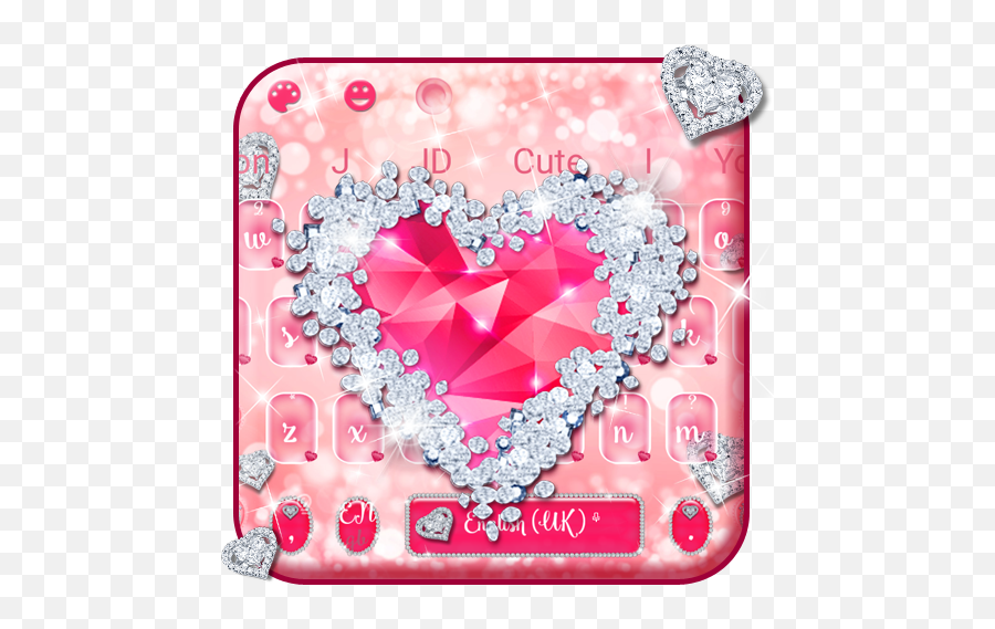 Rose Diamond Heart Keyboard - Apps En Google Play Girly Emoji,1000 Emoji Hearts