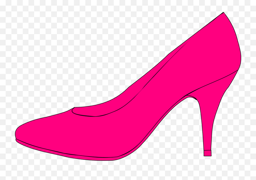 Free Glass Slipper Silhouette Download - Pink Shoe Clip Art Emoji,Ruby Slipper Emoji