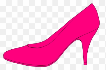 Free Glass Slipper Silhouette Download - Pink Shoe Clip Art Emoji,Ruby Slipper Emoji