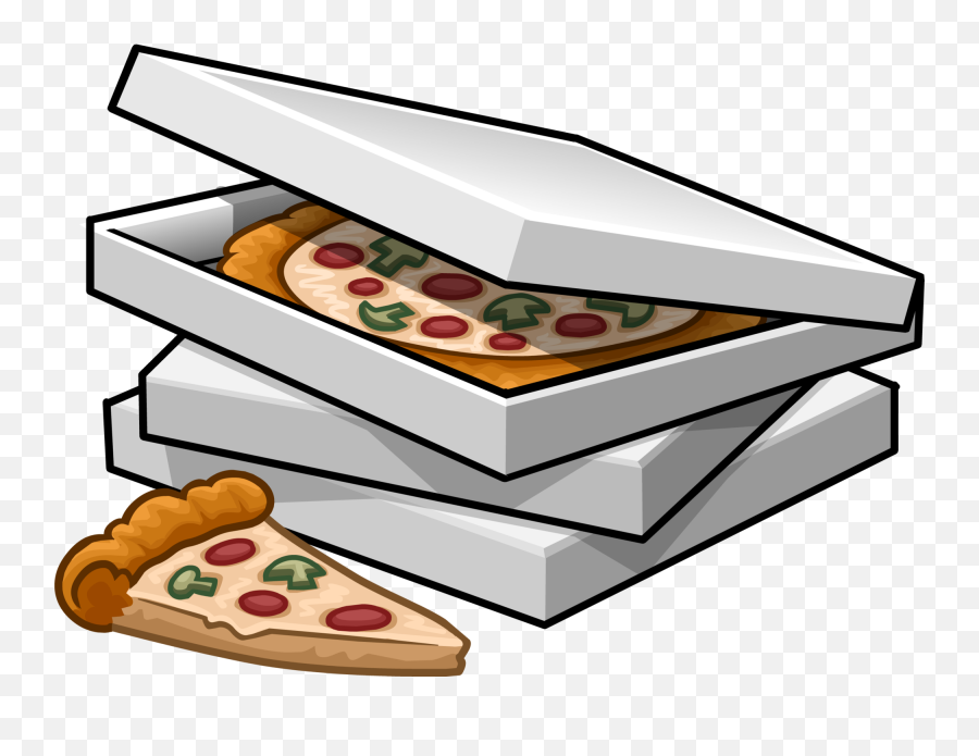 Download Hd 3 Boxes Of Pizza Icon - Pizza Box Clipart Box Of Pizza Clipart Emoji,Pizza Emoji Transparent
