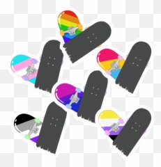 Stickers Pride Flag Rolling Bomb - Pride Flag Skateboard Stickers Emoji,Ace Flag Emoji