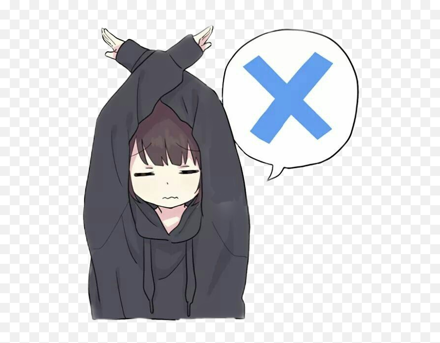 Anime Manga Sticker - Menhera Chan Png Emoji,No Anime Emoji